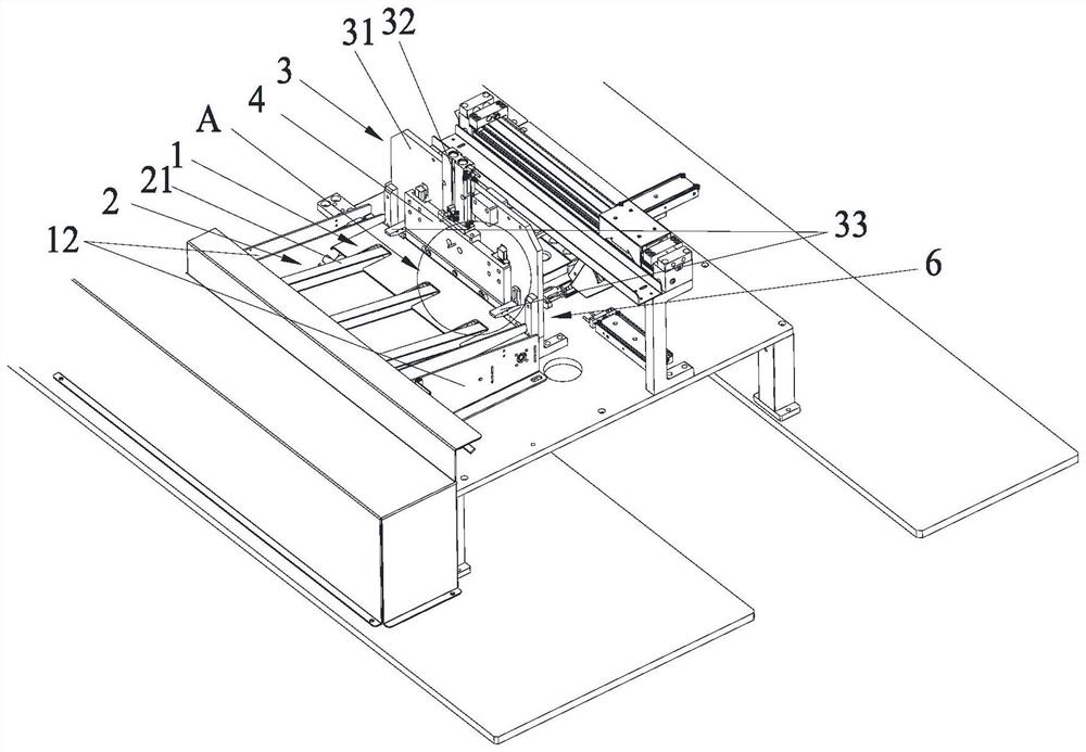 Foxing strip slicing device and packaging box processing equipment