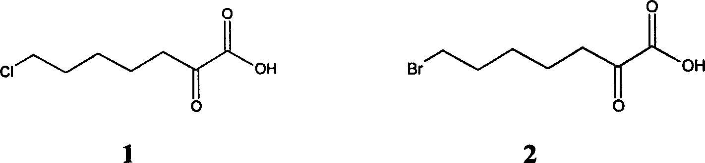Process for synthesizing 7-chloro-2-oxo-heptanoic acid