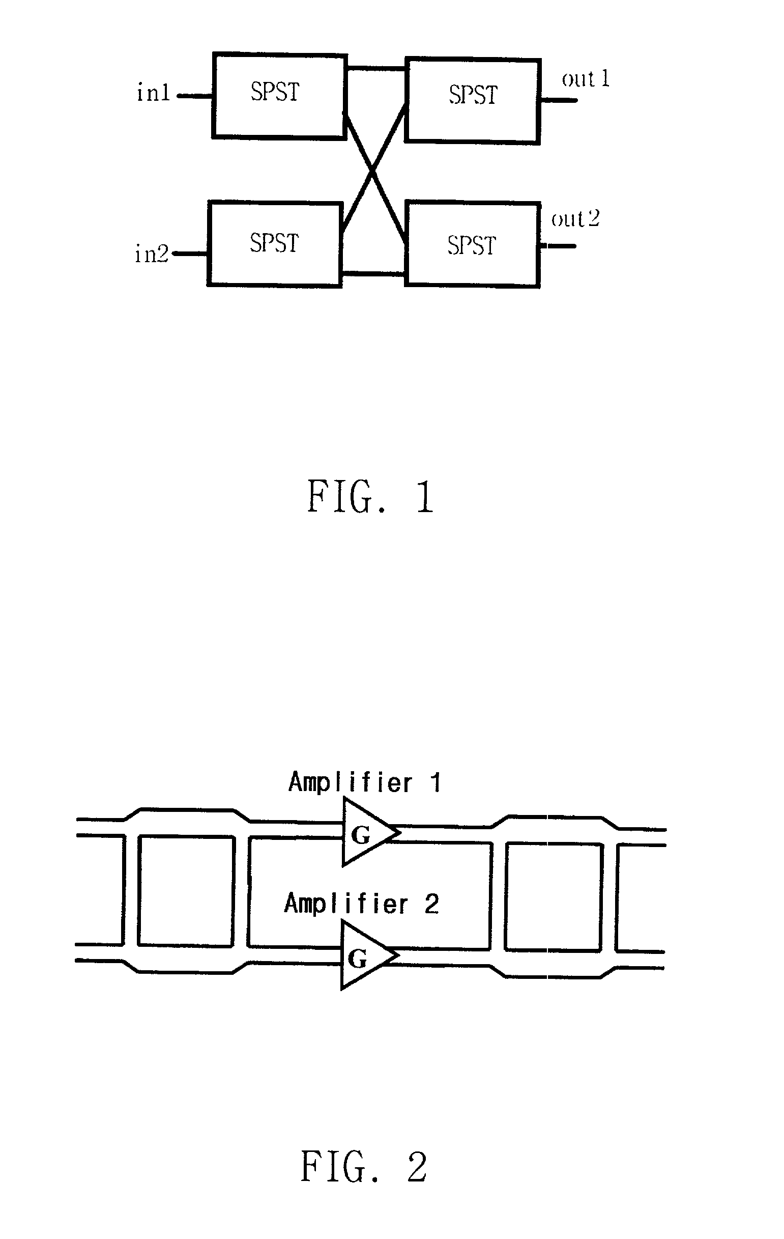 Microwave double-pole double-throw switch and microwave divide/through switch and power amplifier using thereof