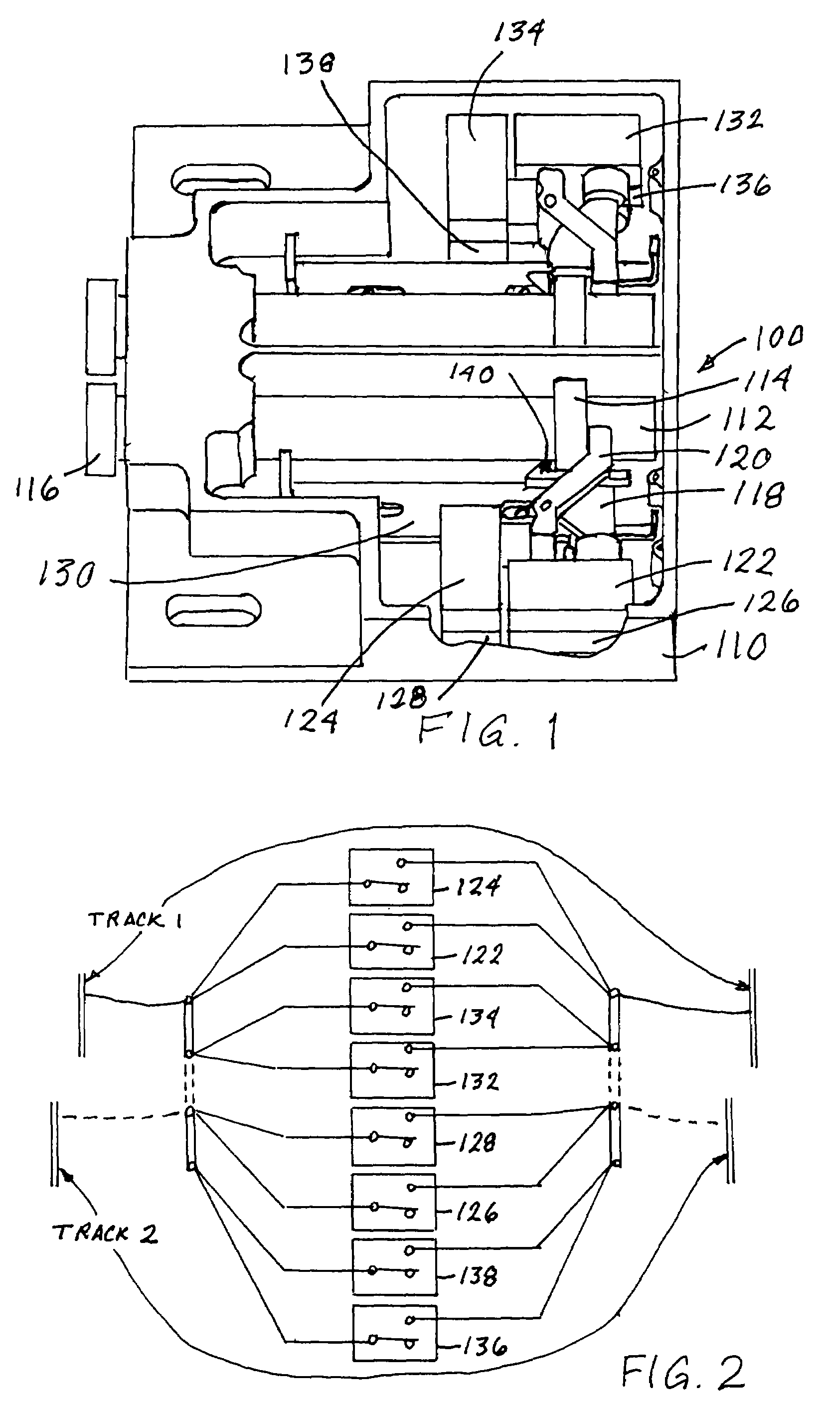 Non-powered trailed switch detector for railroad track switching equipment