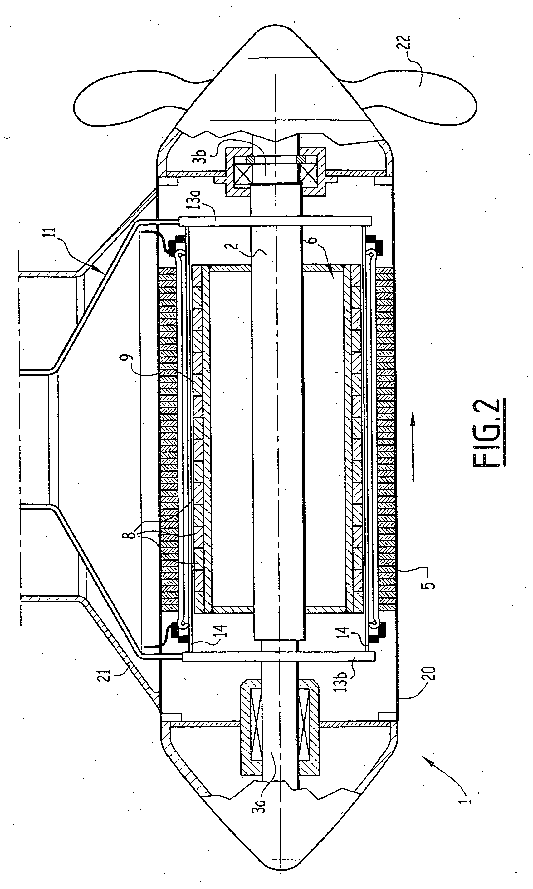 Device for cooling and electrical machine, in particular a synchronous electrical machine having permanent magnets