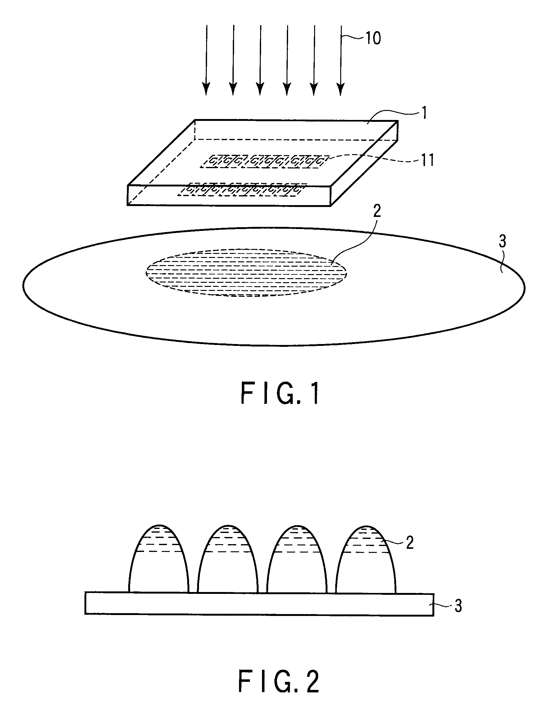 Imprinting mold and pattern formation method