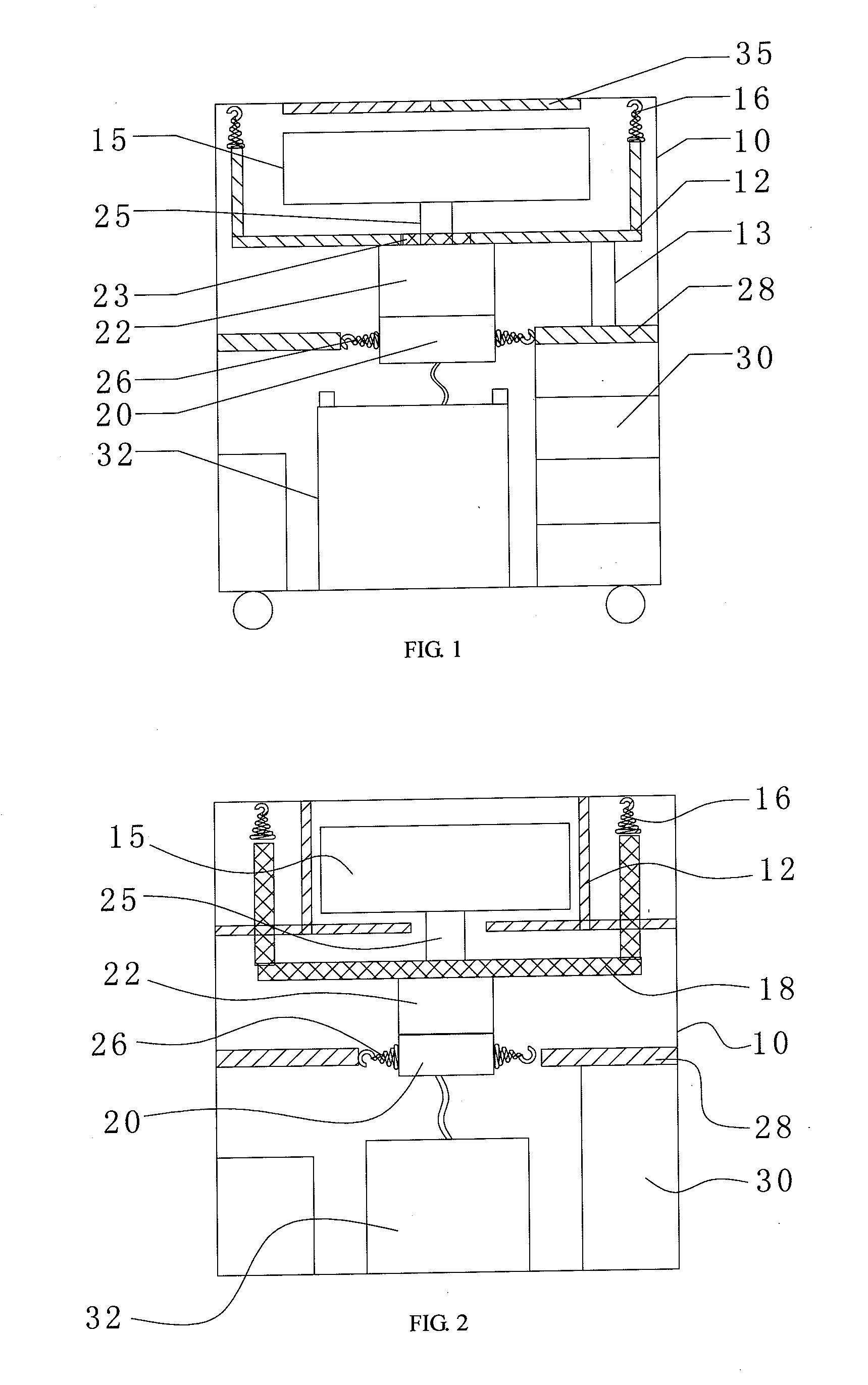 Dewatering machine for umbrella