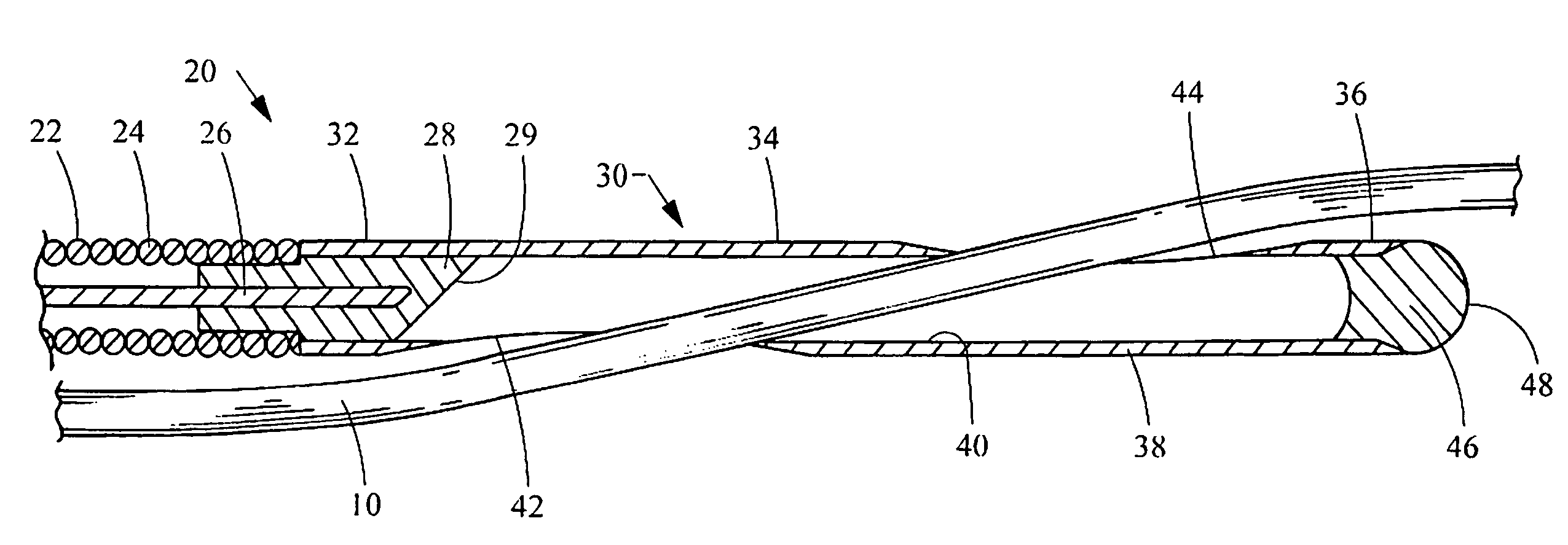 Wire guide having distal coupling tip