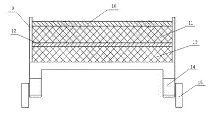 Process for assisting in foaming of cross-linked polyolefin as well as ultrasonic treatment device for process