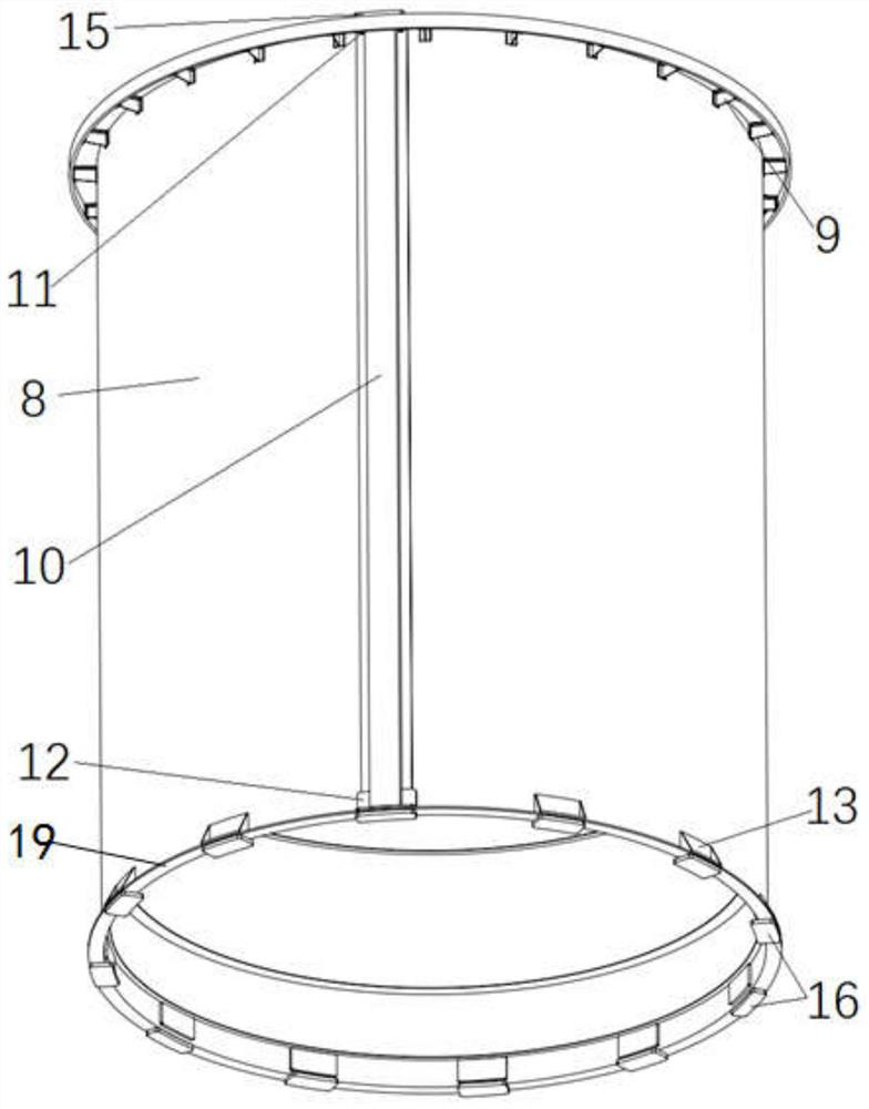 A carbon fiber thin-walled cylindrical main support structure for a large-caliber space camera
