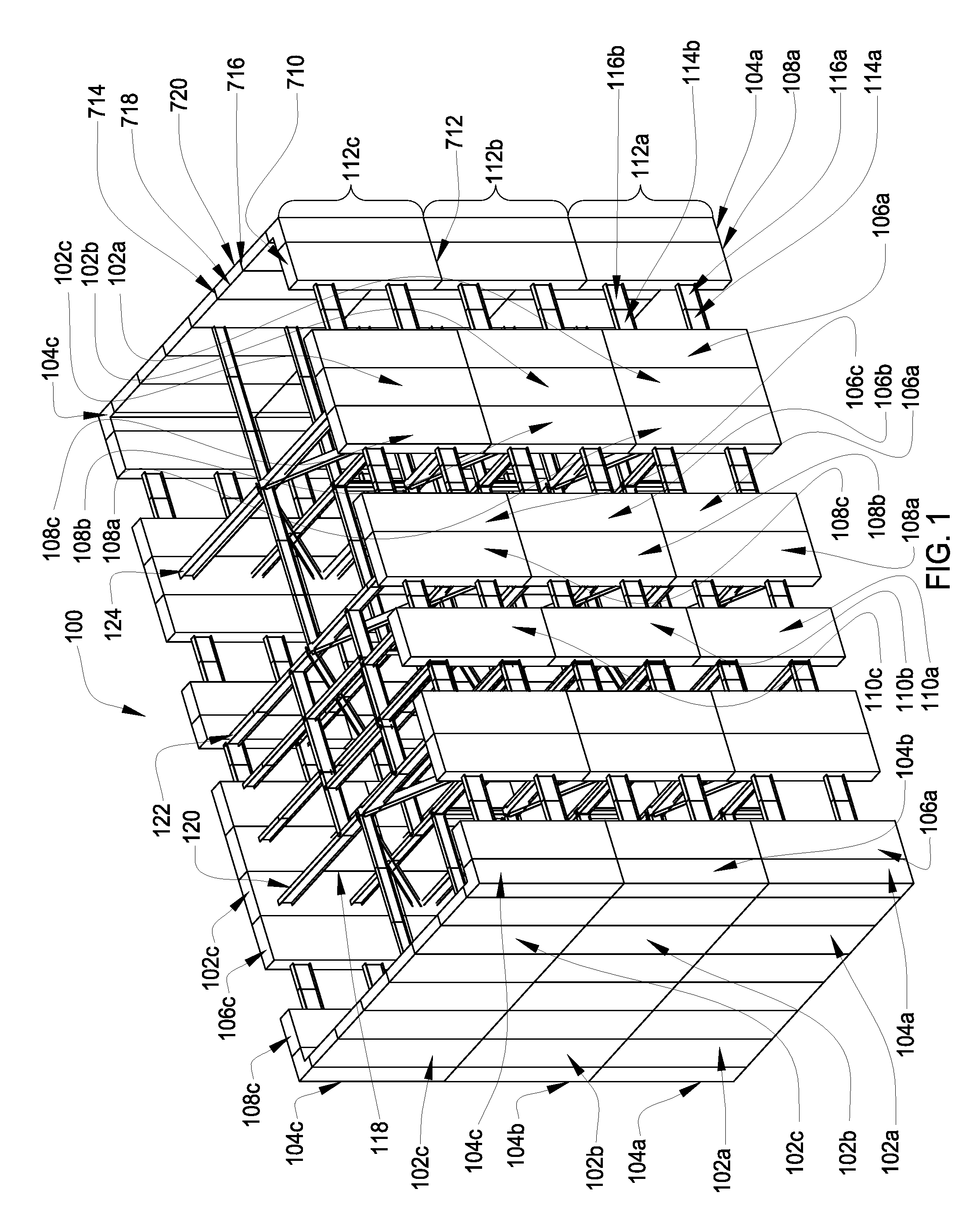 Precast Wall Panels and Method of Erecting a High-Rise Building Using the Panels