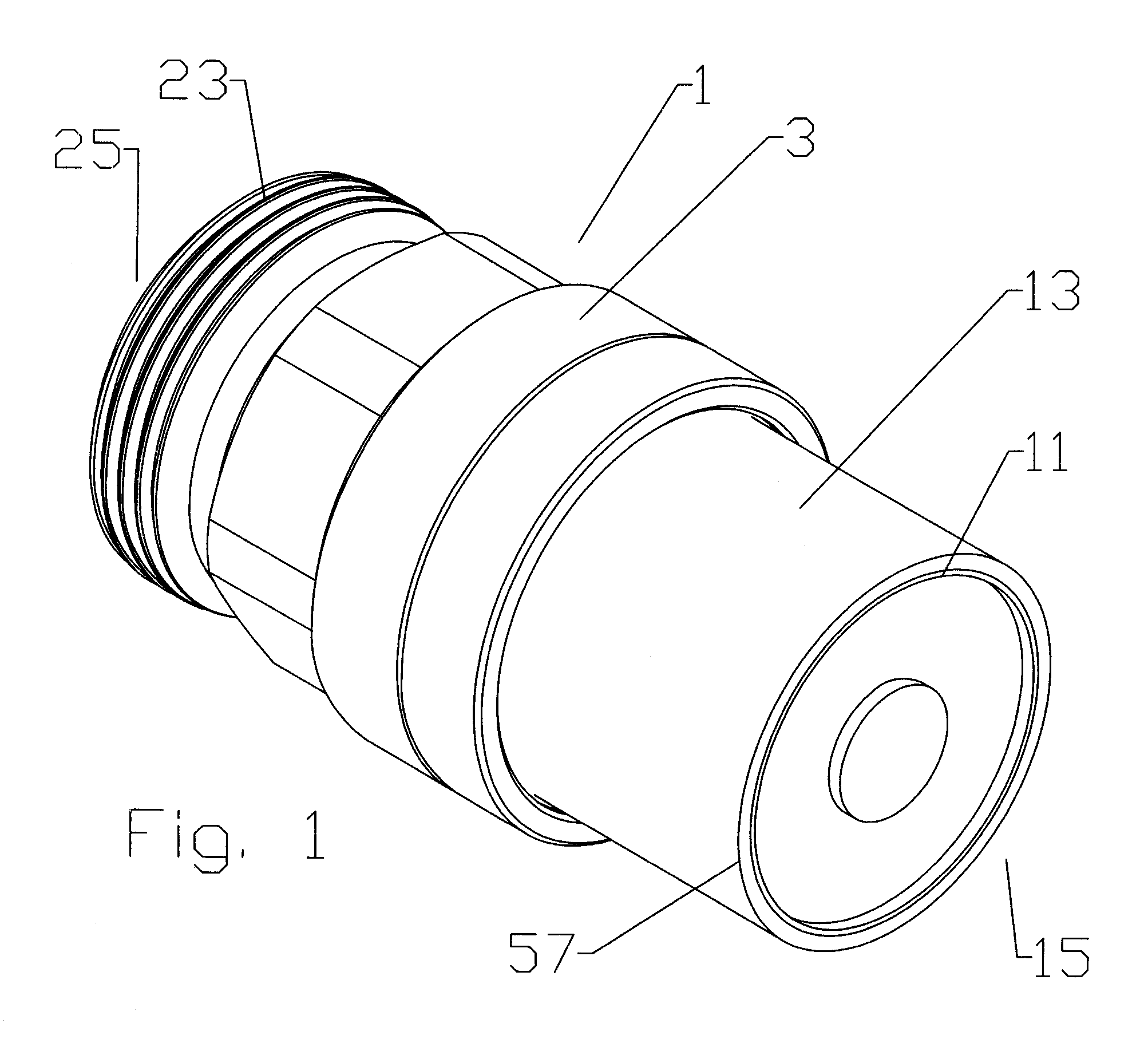 Interleaved outer conductor spring contact for a coaxial connector