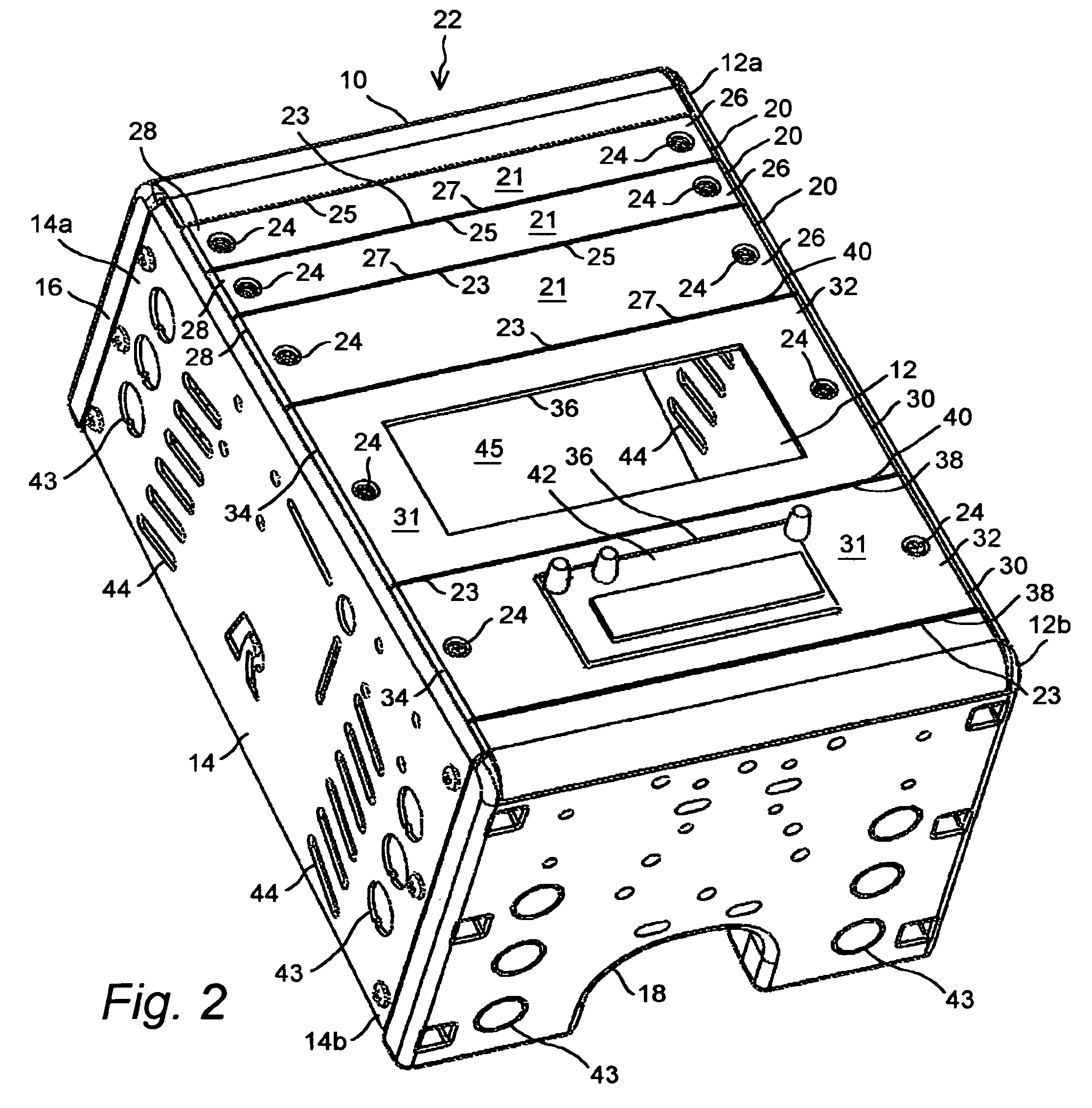 Reconfigurable console mount having a plurality of interchangeable tongue-and-groove blank and equipment mounting panels and quick disconnect clamps