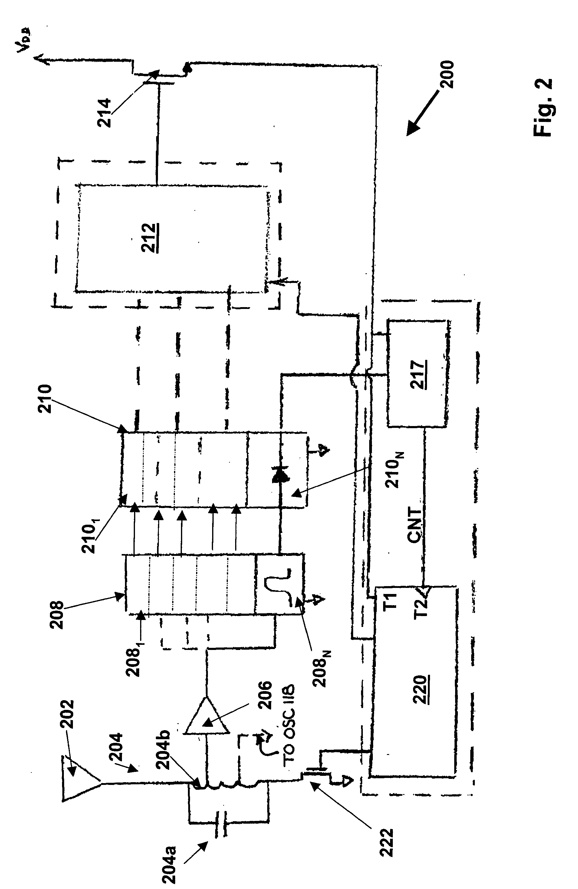 Continuous wave (CW) - fixed multiple frequency triggered, radio frequency identification (RFID) tag and system and method employing same