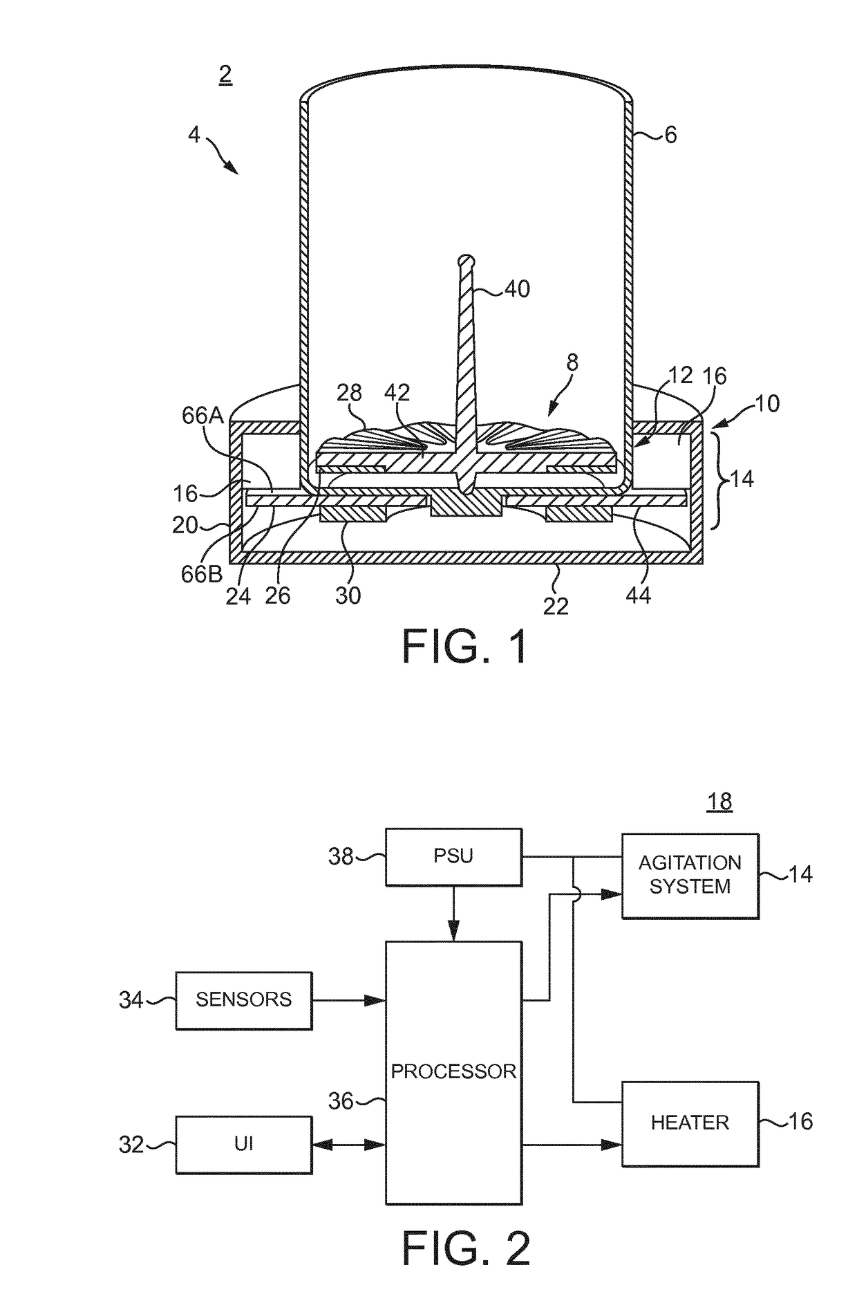 Appliance for foaming beverage or foodstuff