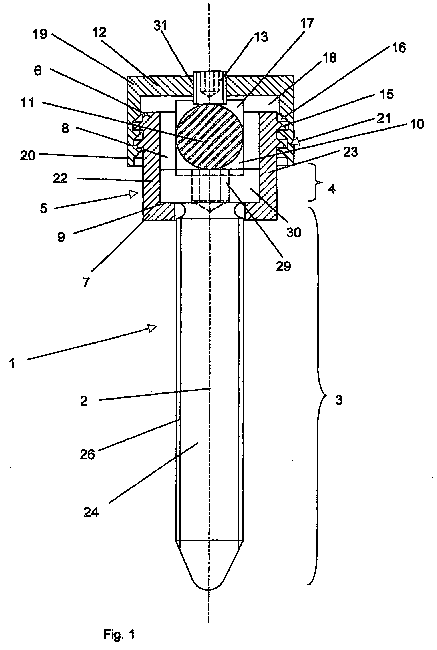 Device for joining a longitudinal support with a bone fixation means