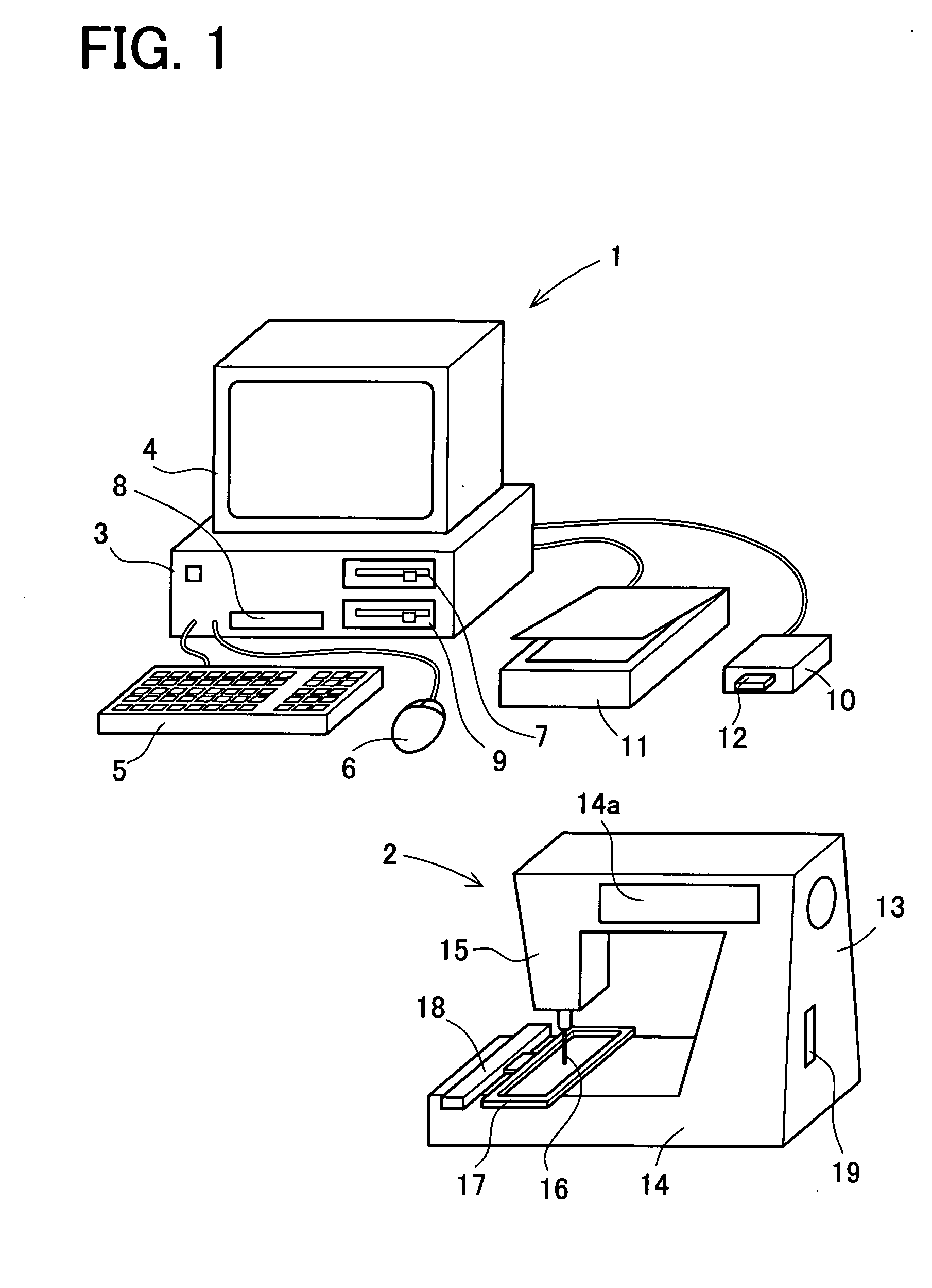 Apparatus and program stored on a computer readable medium for processing embroidery data