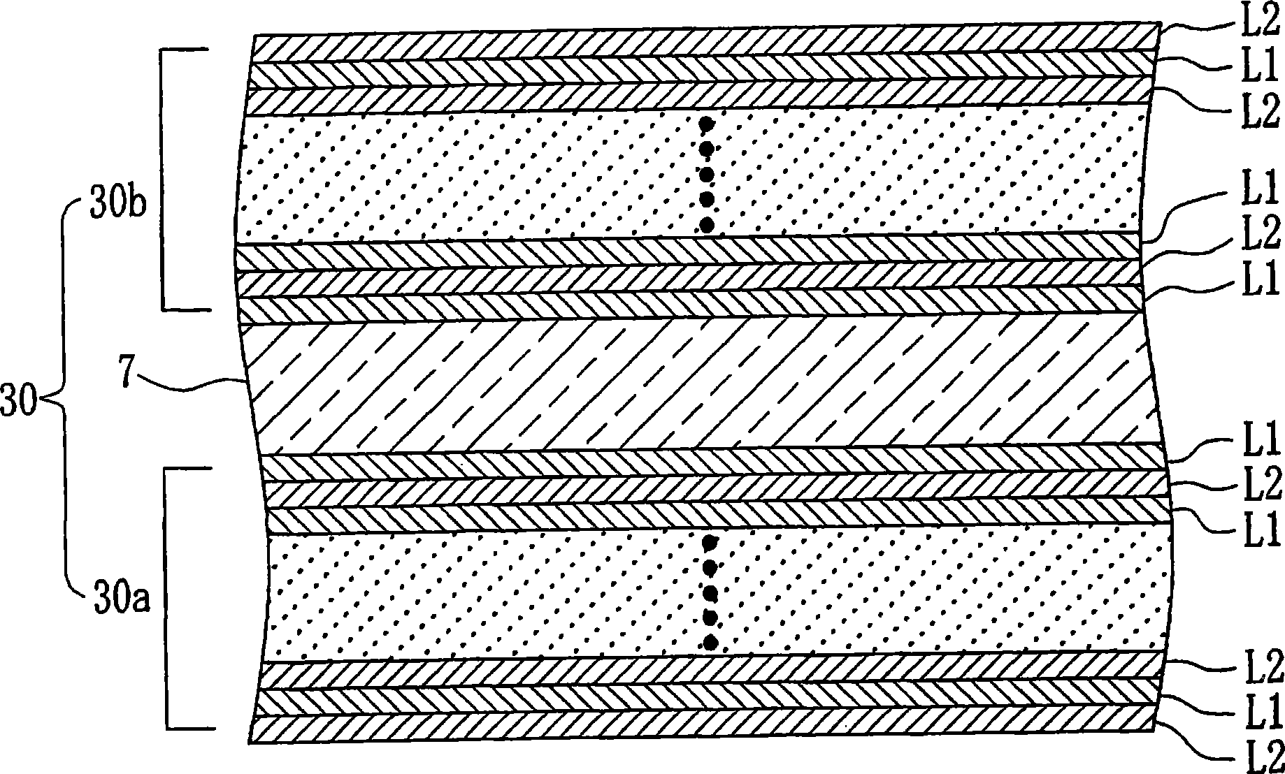 Retardation compensation element and manufacturing method of the same