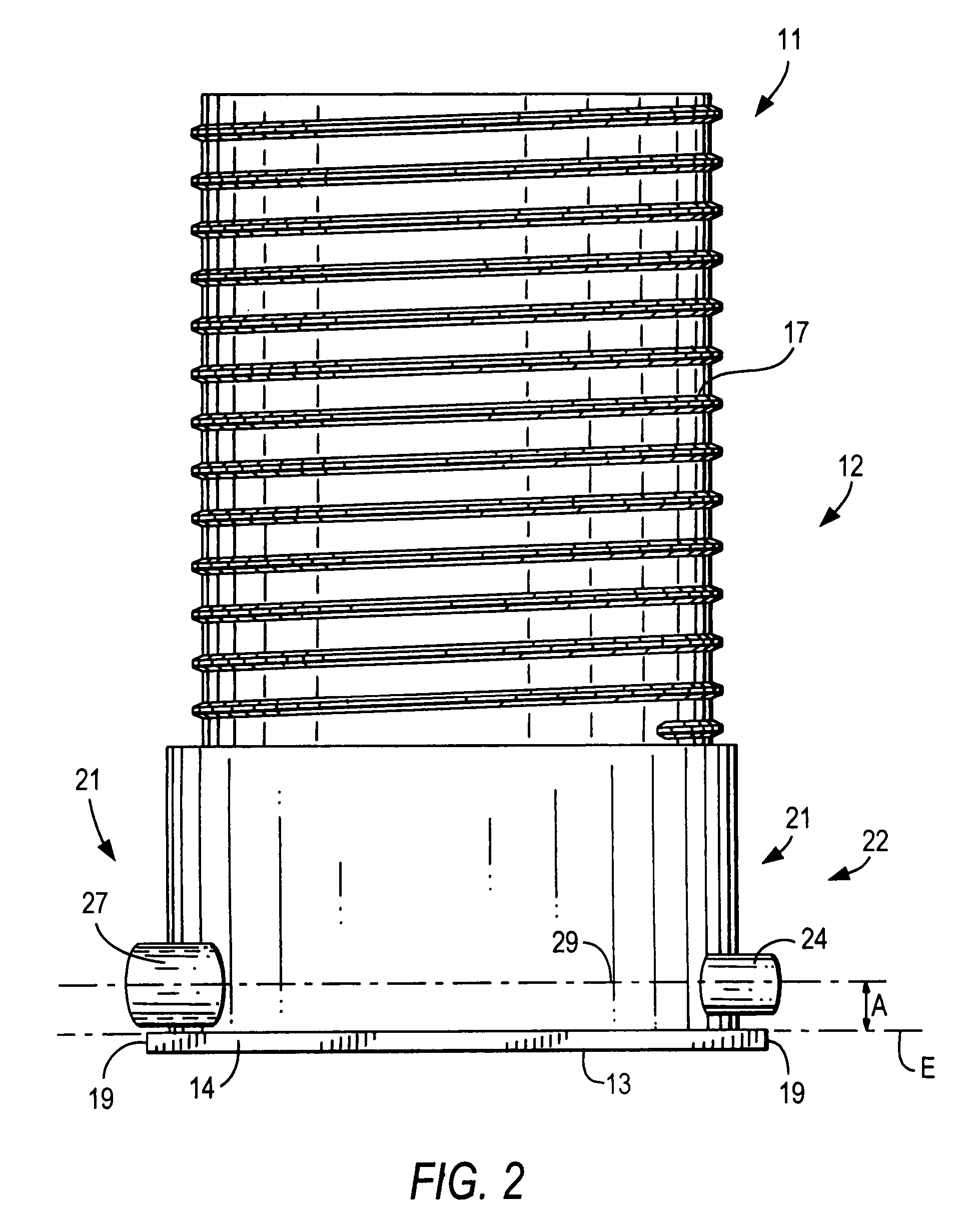 Embeddable device for passing conduits through a constructional component