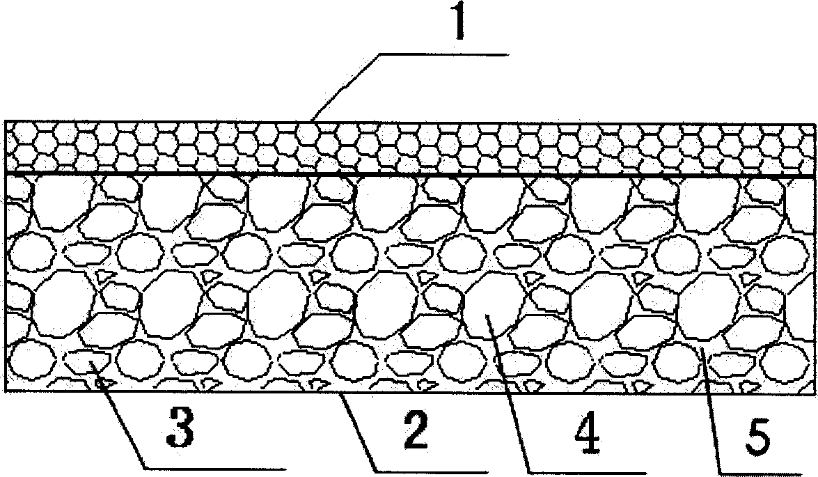High-strength water-permeable concrete floor brick and its production method