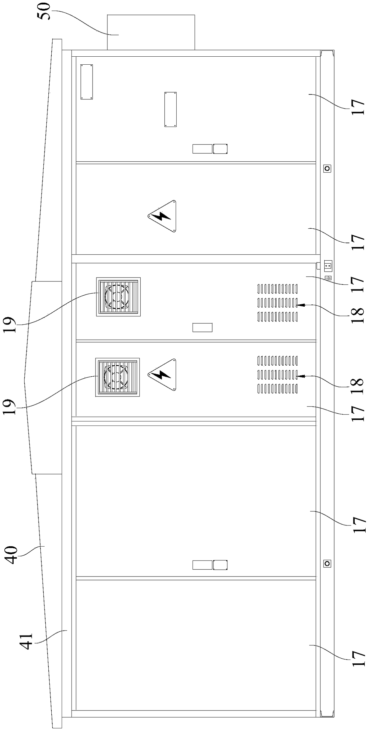 Telecontrol box-type transformer substation for railway