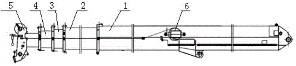 Method and device for identifying working condition of five-knuckle arm crane with wire ropes