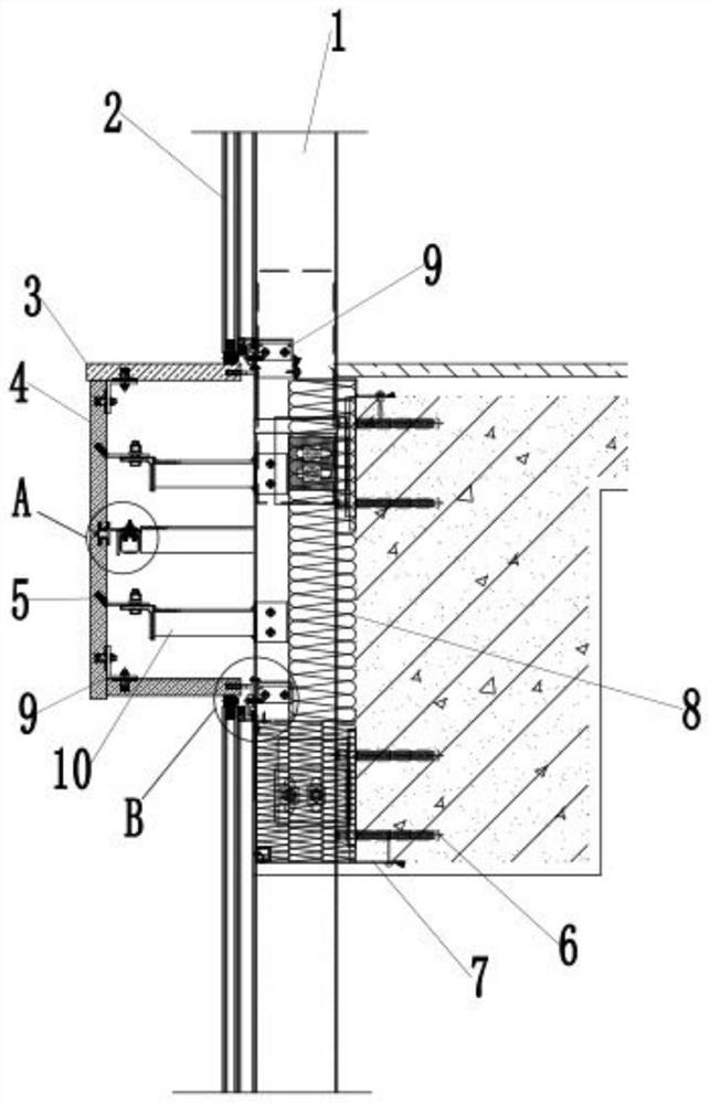 Combined curtain wall