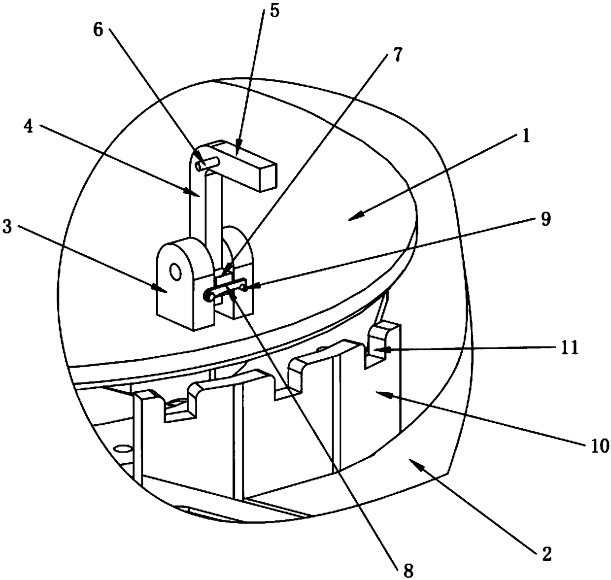 Locking device and rotary table provided with same
