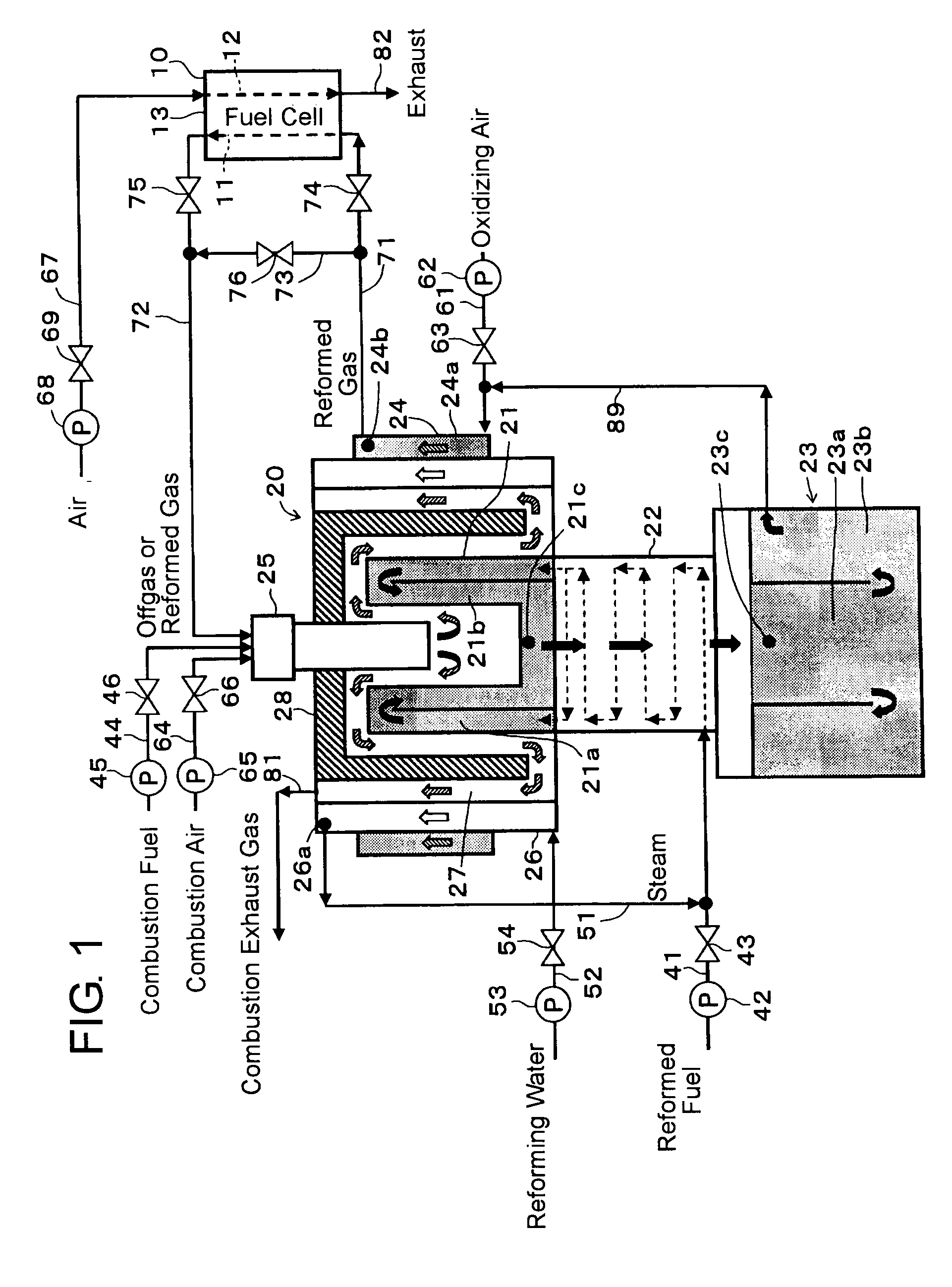 Reformer and fuel cell system incorporating the same