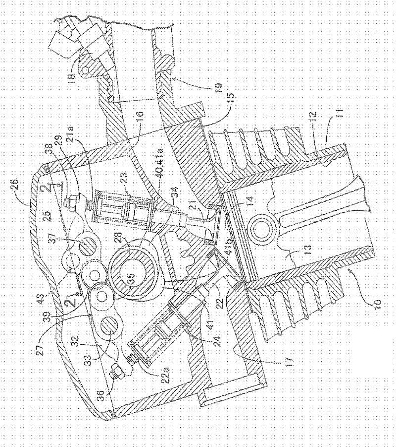 Changeable valve device of internal combustion engine