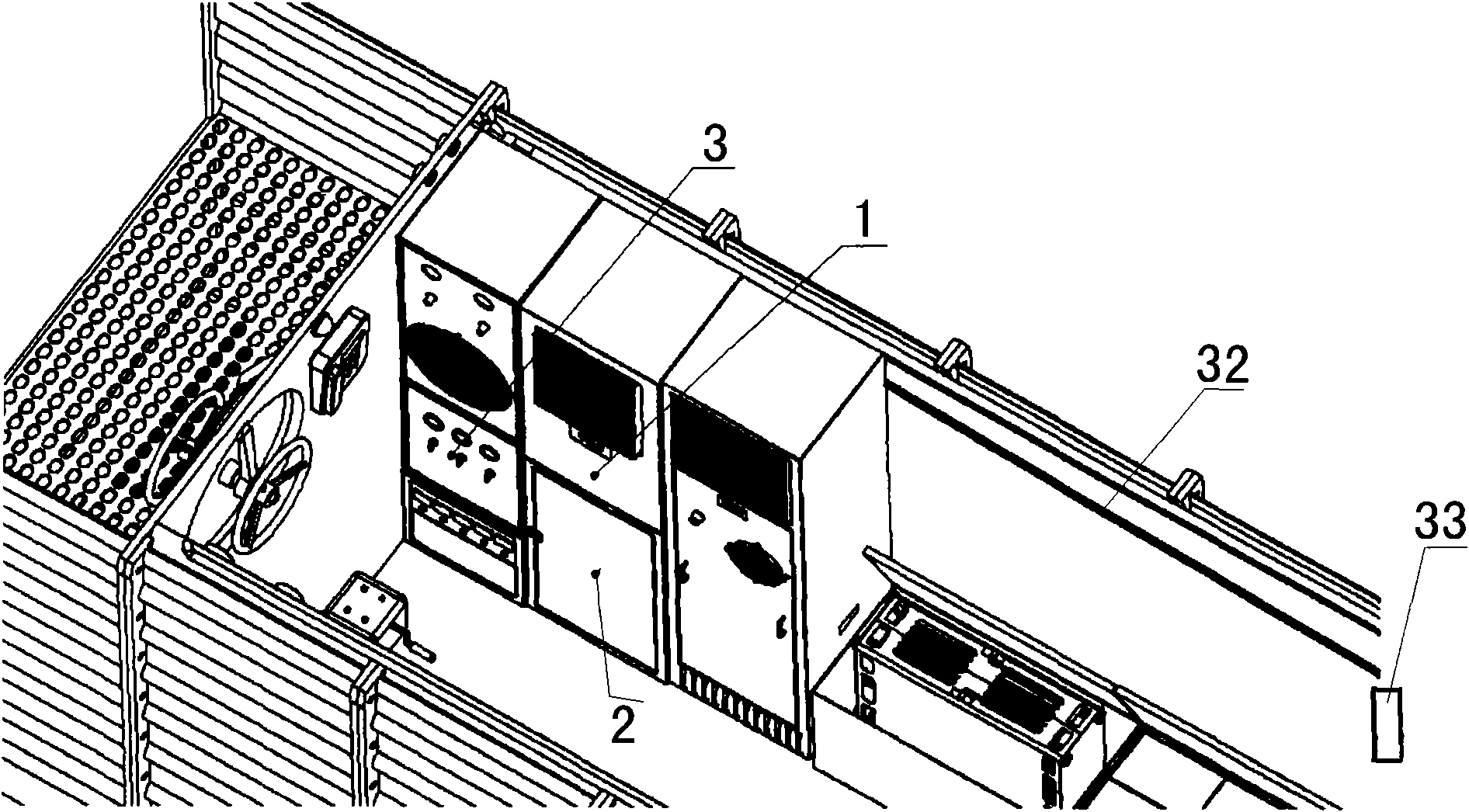 Device for controlling ambient temperature in rescue capsule