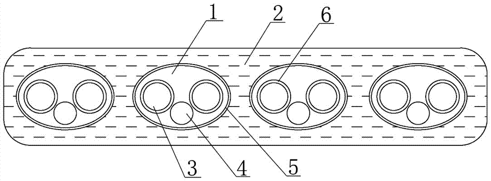 Flat network cable