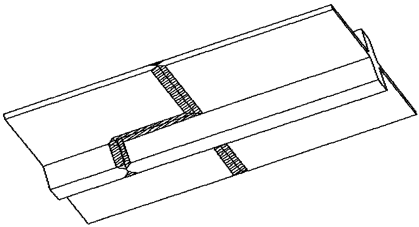 Frame splicing method based on cross sectional materials