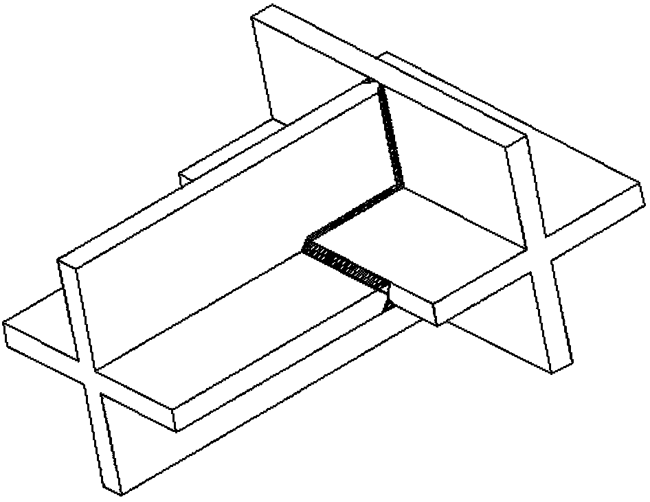 Frame splicing method based on cross sectional materials