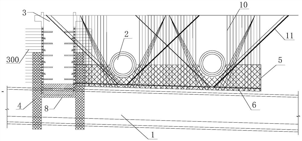 Construction method for continuous underneath passing of large-diameter water delivery pipeline in shield section