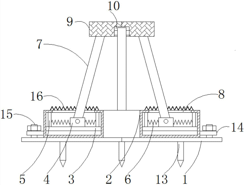 Device for supporting, protection and fixation of nursery stock