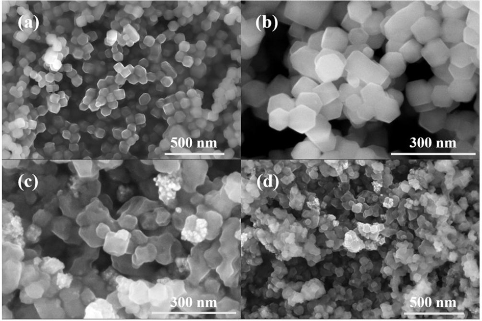 Preparation method and application of dodecahedral zinc oxide nano material