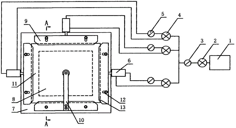 Photodetection mechanics test device for simulating deep rock explosion cracking