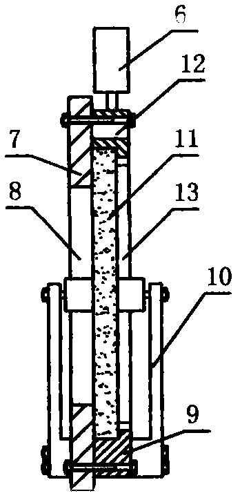 Photodetection mechanics test device for simulating deep rock explosion cracking