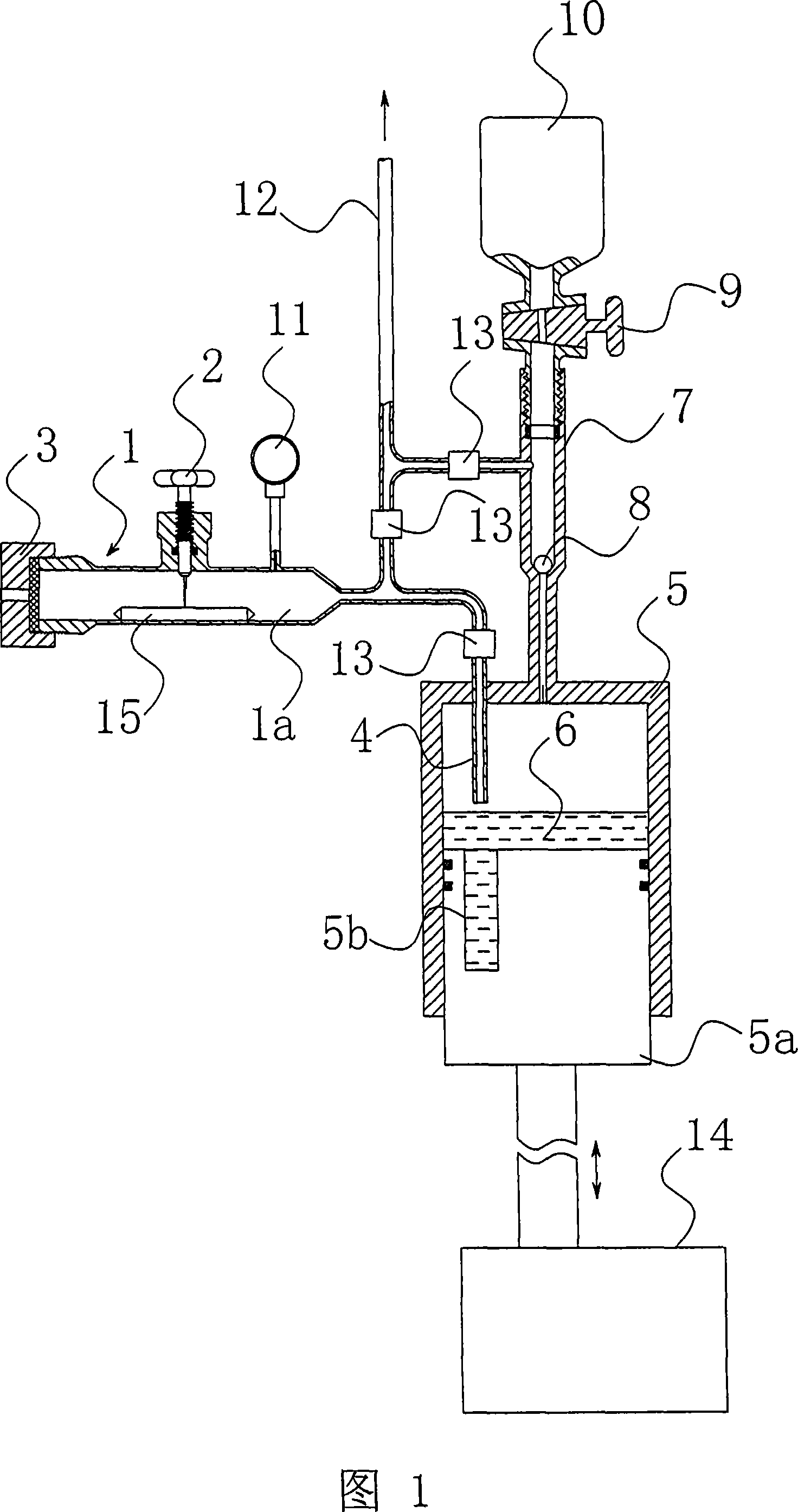 Minimum gas high precision collection device and its usage method