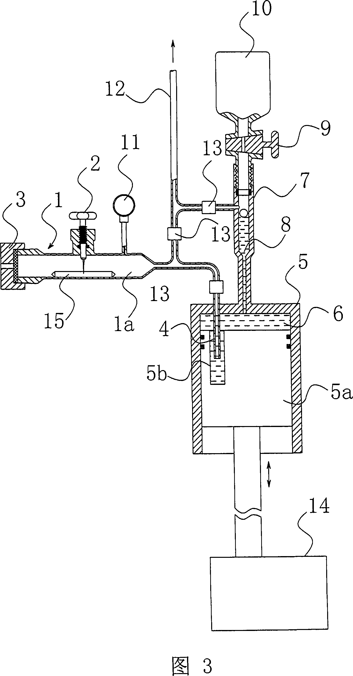 Minimum gas high precision collection device and its usage method