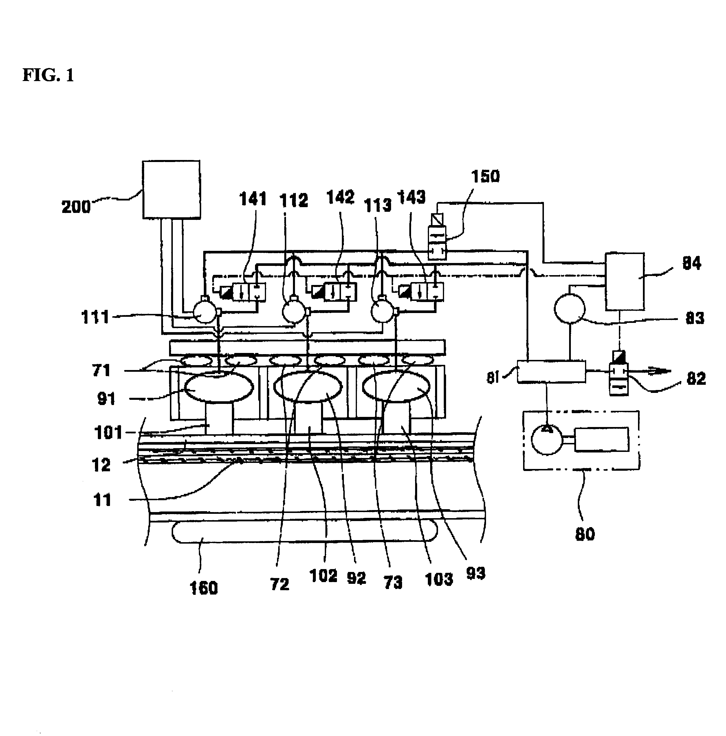 3-point radial artery pressure pulse wave transducer using pneumatic system