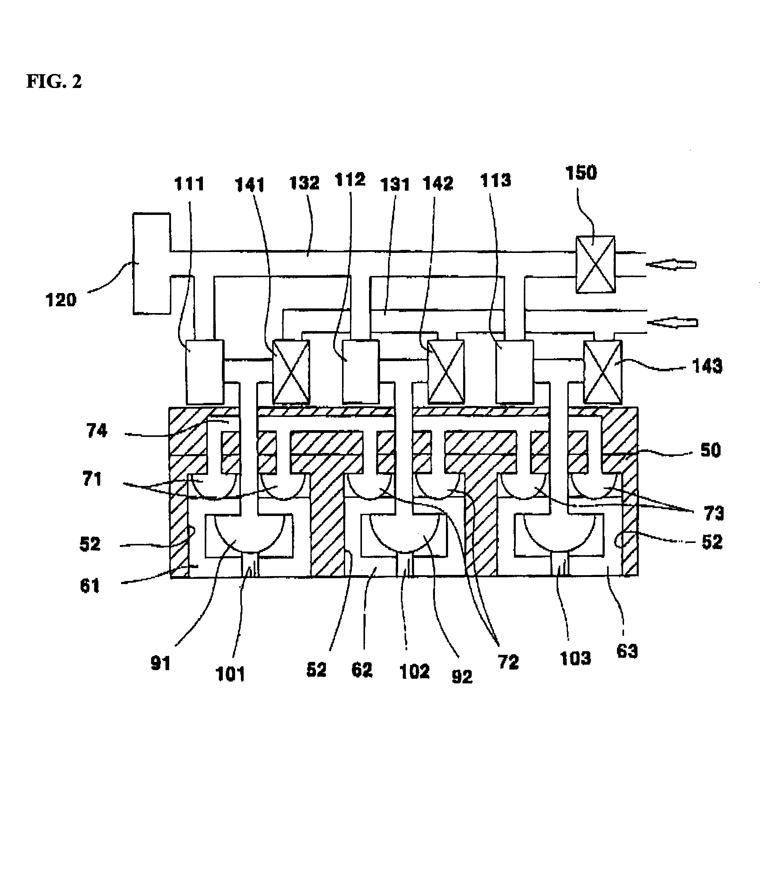 3-point radial artery pressure pulse wave transducer using pneumatic system