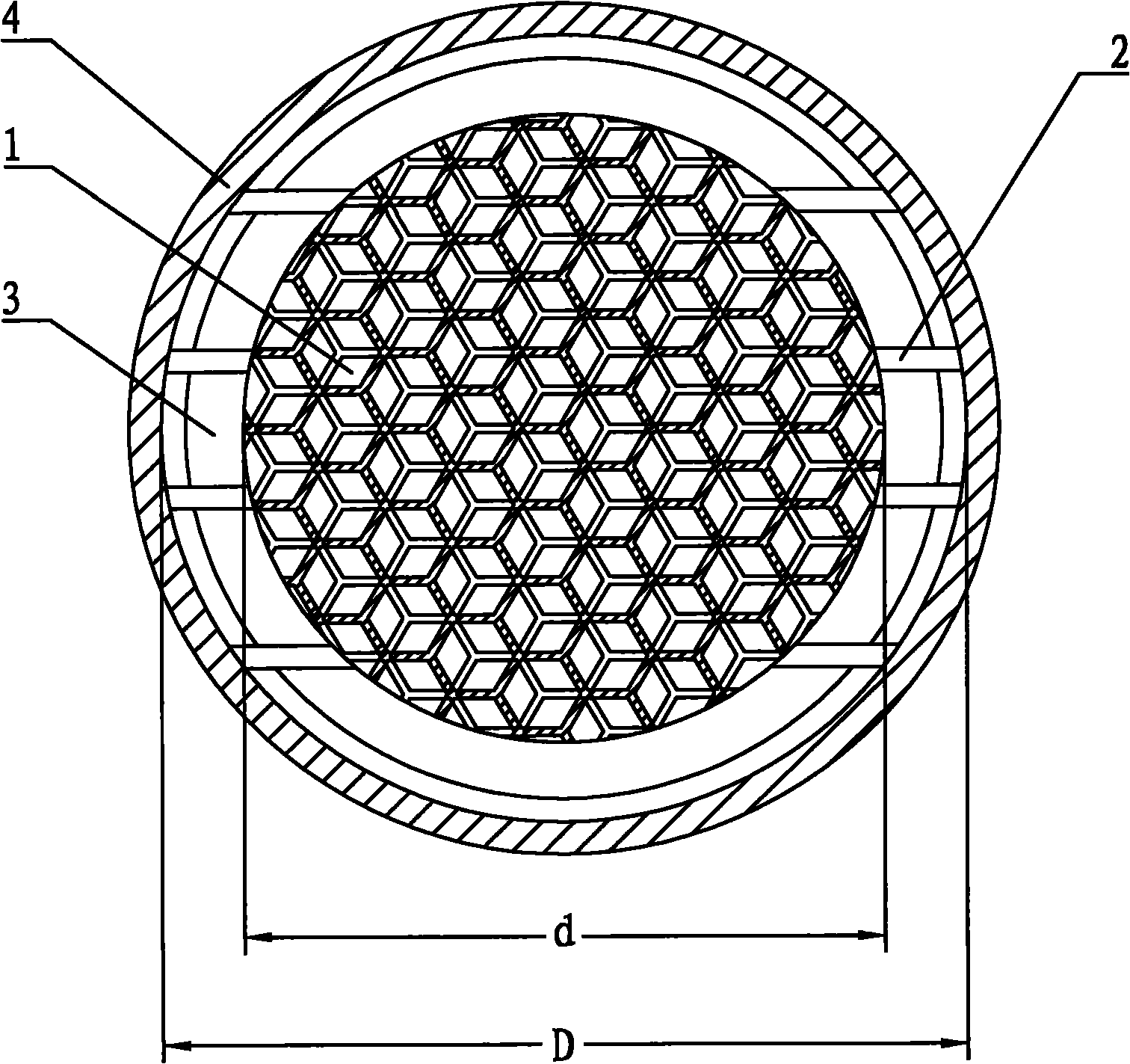 Gas-solid contact equipment for fluidized bed
