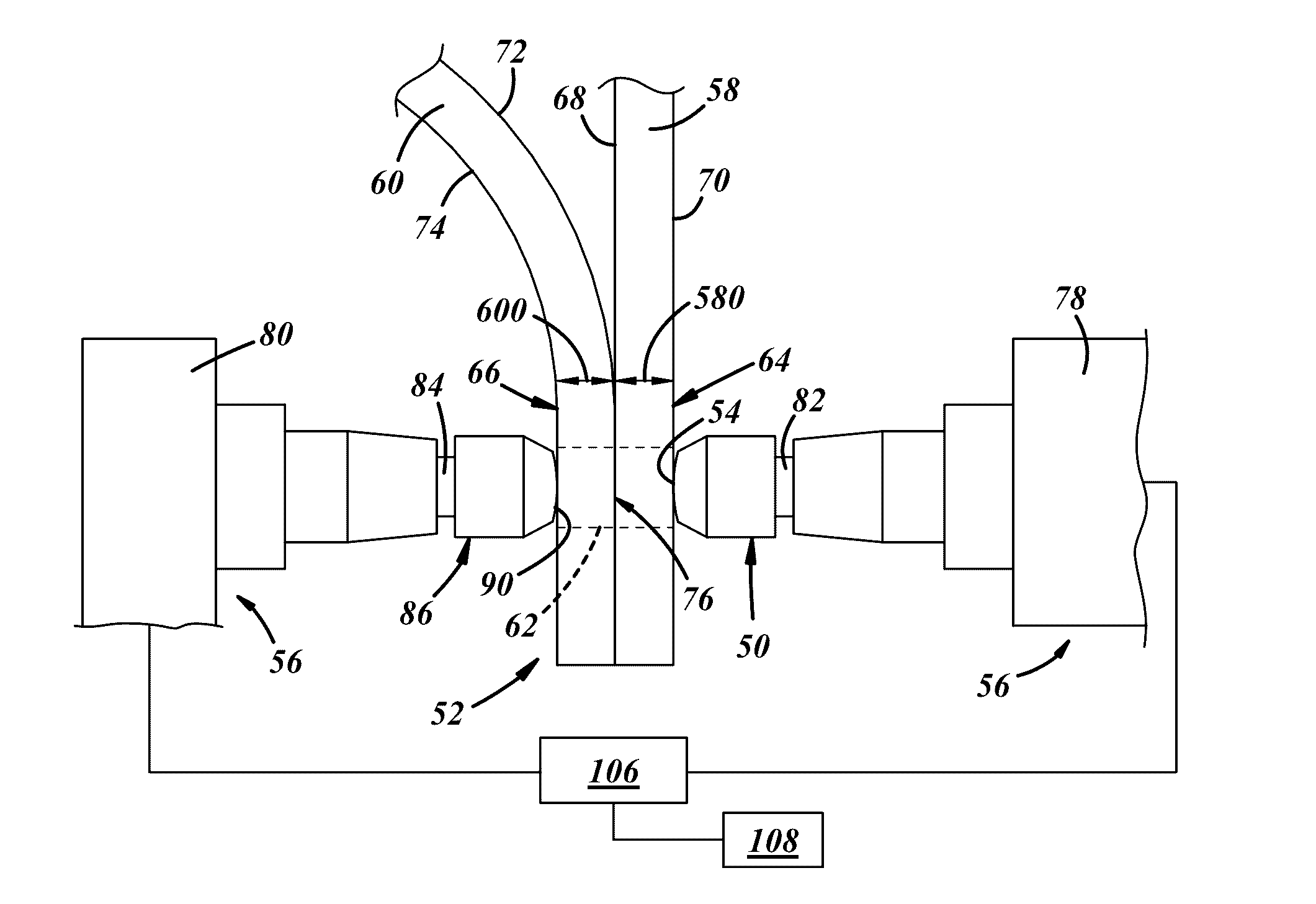 Resistive welding electrode and method for spot welding steel and aluminum alloy workpieces with the resistive welding electrode