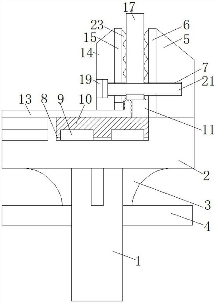 A support device for a passive house wooden structure