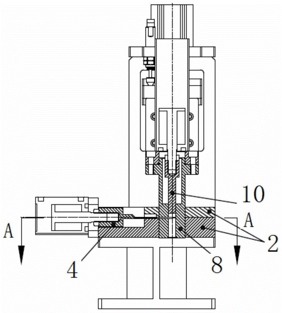 Automatic inner-hole clamp spring assembling device and method