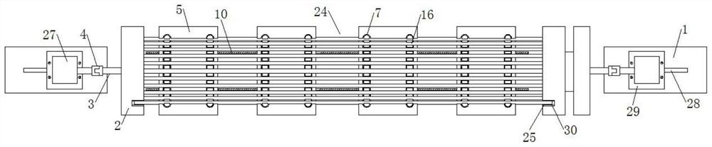 Tubular pile steel bar framework reinforcing and bundling device