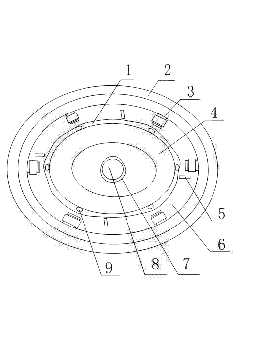 Centrifugal device based on copper powder separating