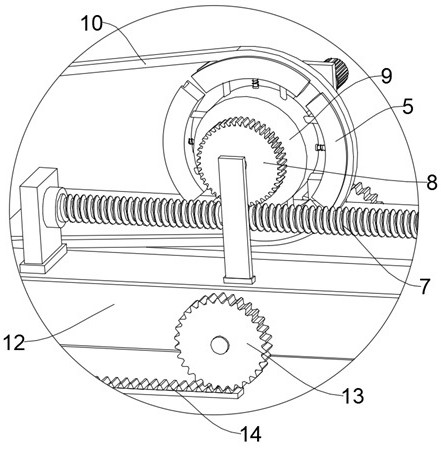 A speed change structure and a transmission device for rubber tire processing and transfer equipment