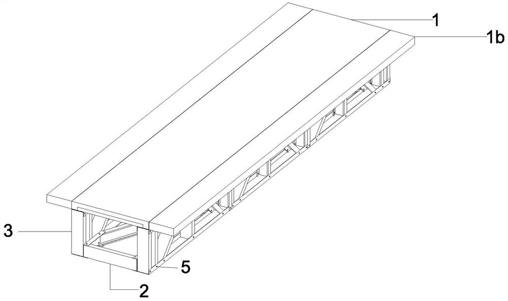 Cold-formed thin-walled steel web combined PC box girder