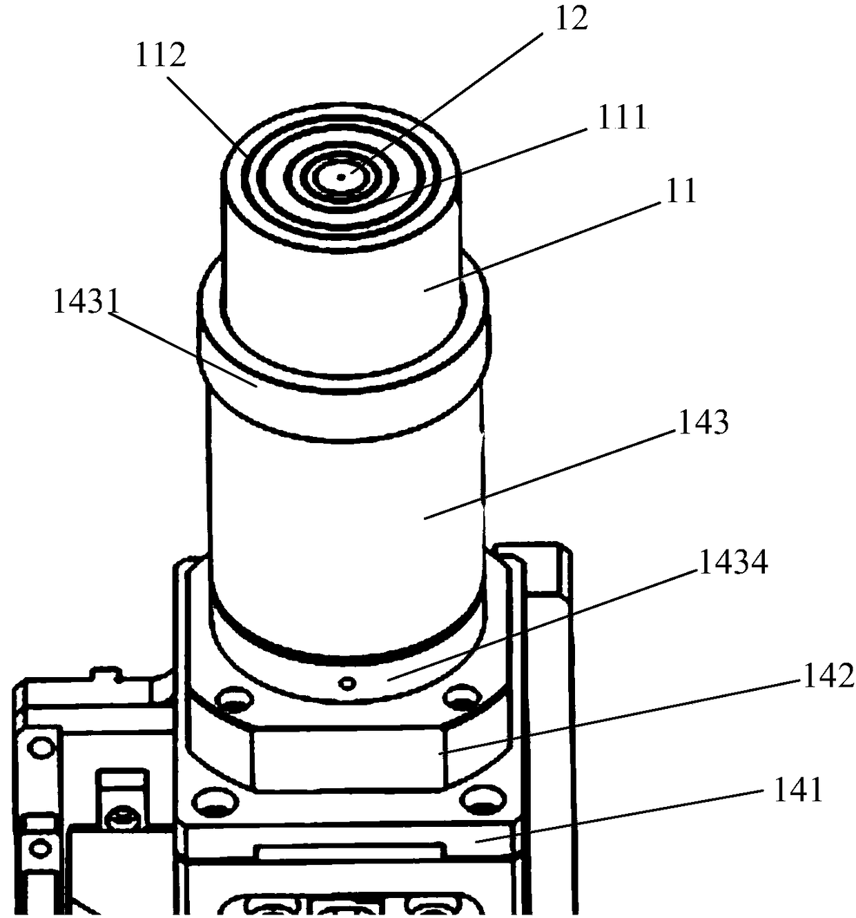 Chip stripping device