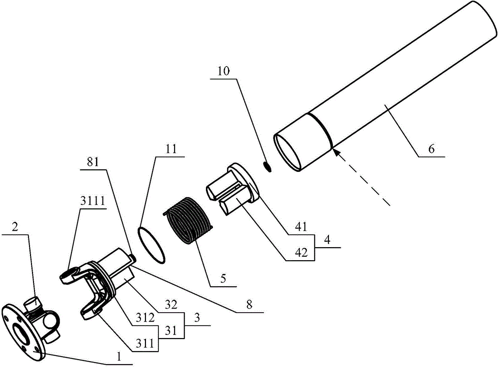 Transmission shaft and automobile applying transmission shaft