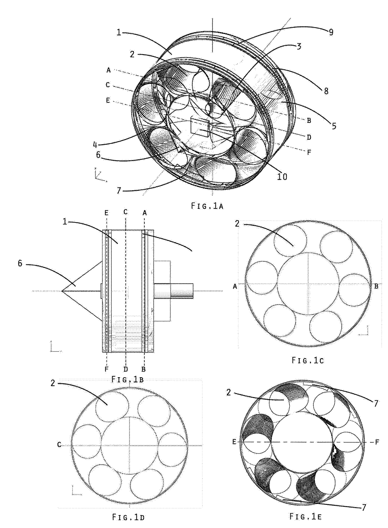 Peripheral Tunnels Propeller With Alternative Balance